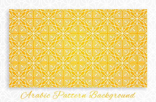 Flat arabic pattern background and Islamic elegant luxury ornament vector