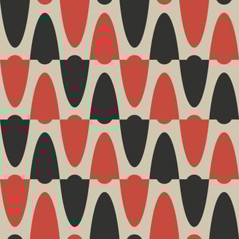 Abstract geometric shape seamless background. Scandinavian modern color pattern design. Use for fabric, textile, interior decoration elements, upholstery, wrapping. vector