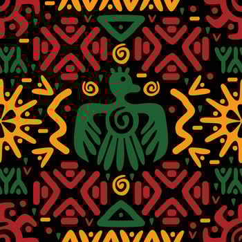 African Seamless Pattern vector