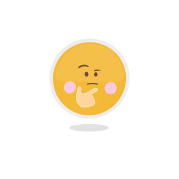Cute emoji vector hand drawn illustration