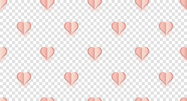 Seamless pattern with pink hearts. Hearts wallpaper. Cute pink hearts seamless texture pattern. Cute seamless pattern. Vector illustration