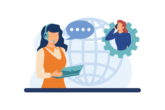 Customer care  illustration vector