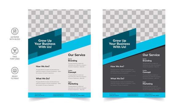 Creative Corporate and Business Flyer, Brochure Template Design. Business Flyer, Corporate Flyer Abstract Colorful concepts. perfect for creative professional business. vector