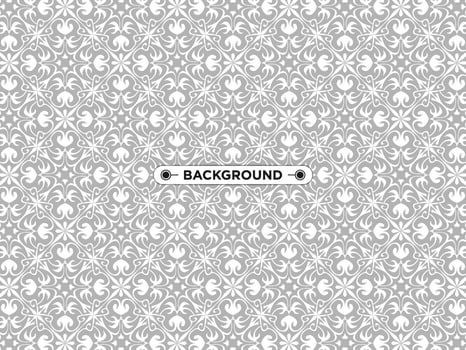 gray ethnic mandala seamless pattern background vector