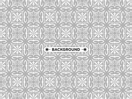 gray ethnic mandala seamless pattern background vector