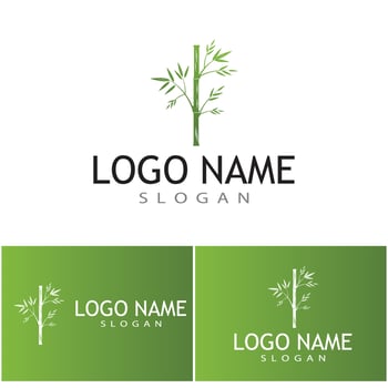 Bamboo Logo Template vector icon illustration design