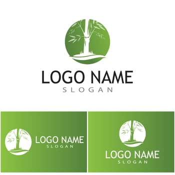 Bamboo Logo Template vector icon illustration design