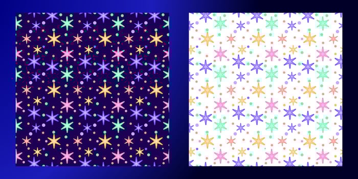Colorful Modern Seamless star pattern Design for Print vector