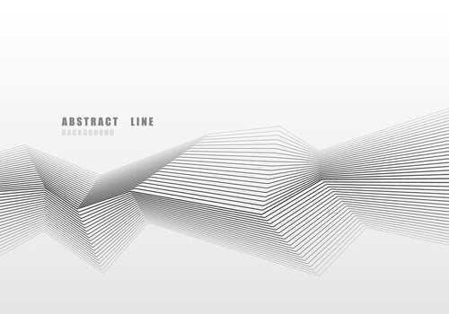 Abstract tech lines pattern design decorative on white background. vector