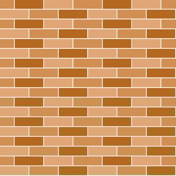 seamless background brown brick wall Suitable for attaching wallpaper, case, room wall, fabric pattern, glass pattern vector