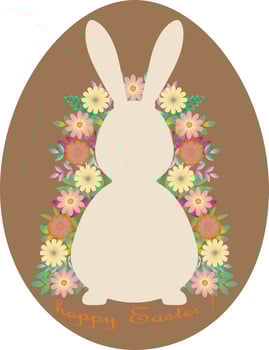 Happy Easter card vector