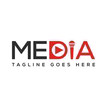MEDIA LOGO DESIGN FREE VECTOR