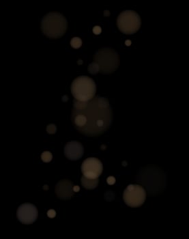 Colorful transparent bokeh lights on Black. Vector Illustration. EPS10