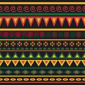 Pan African Color Seamless Pattern vector