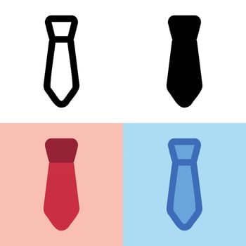 Illustration vector graphic of Tie Icon. Perfect for user interface, new application, etc
