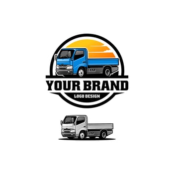 truck illustration logo vector