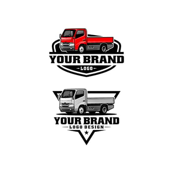 truck illustration logo vector