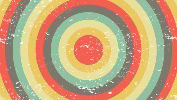 Vintage circle strip background. The 70s and 80s glitch retro vibes style. Old fashion style lines. Retro circle strip vintage background. The seventies and Eighties banner or poster design vector