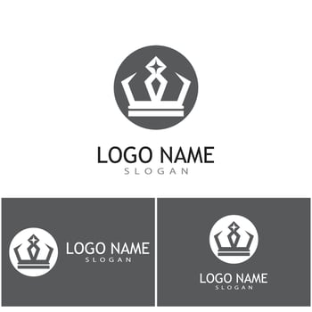 Crown Logo Template vector icon illustration design