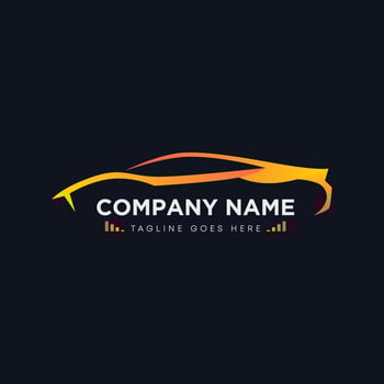 car showroom modern logo design vector