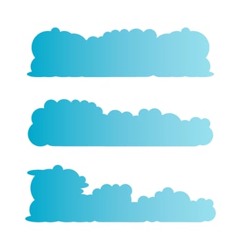 blue cloud scape illustration vector