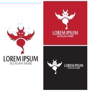 Devil horn Vector icon vector template