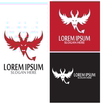 Devil horn Vector icon vector template