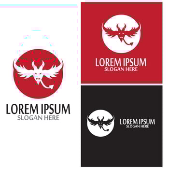 Devil horn Vector icon vector template