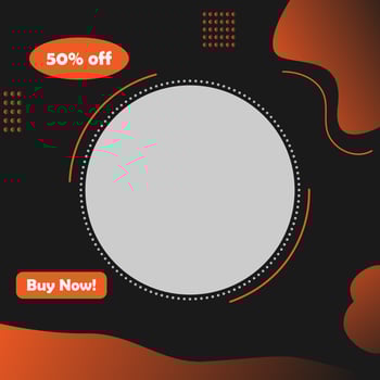 discount banner social media post template vector