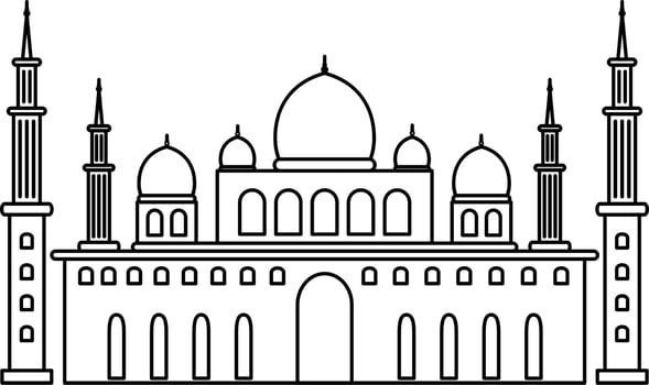 mosque outline vector