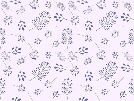 flower seamless pattern on purple background vector