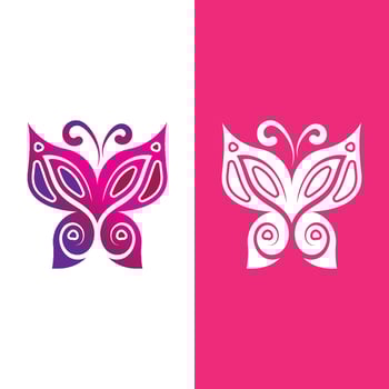 Beauty Butterfly icon vector design