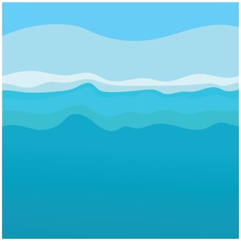 Abstract Water wave vector illustration design background