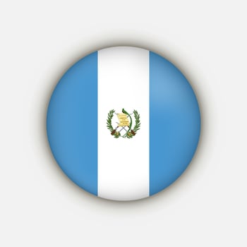 Country Guatemala. Guatemala flag. Vector illustration.