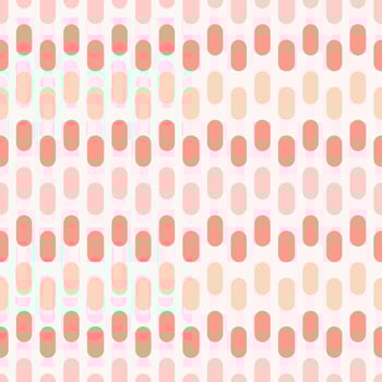 Pastel pink feminine tint color small geometric round rectangle shape seamless pattern background. Use for fabric, textile, interior decoration elements, wrapping. vector