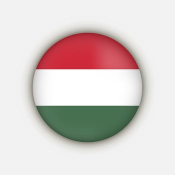 Country Hungary. Hungary flag. Vector illustration.