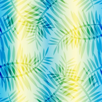 Monstera tropical leaf and flowers vector illustration. Summer print. Vector banner. ink line art design. Seamless Pattern.