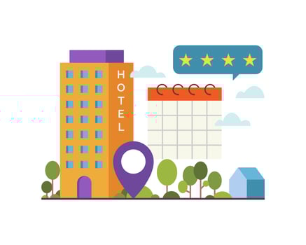 Vector illustration Concept illustration of online booking