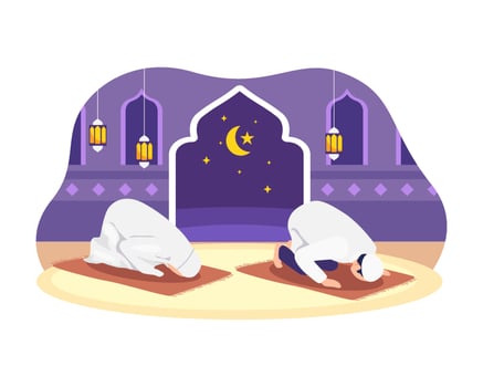 Ramadan illustration concept vector