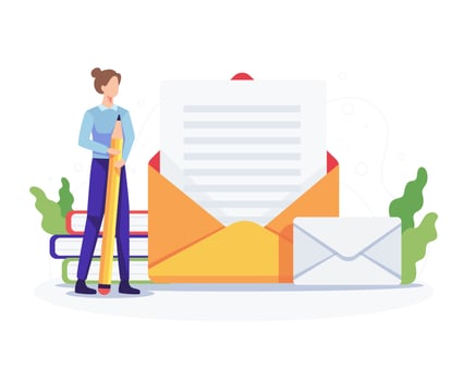 Email business illustration vector