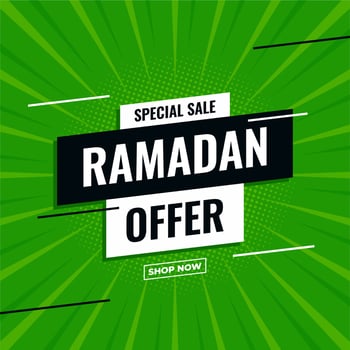 Ramadan sale discount banner template promotion design for business. Ramadan sale banner, poster discount vector