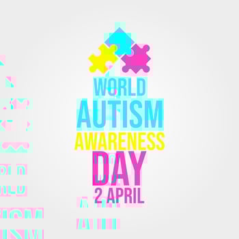 World Autism Awareness Day. Autism awareness concept. Medical flat illustration in bright colors vector