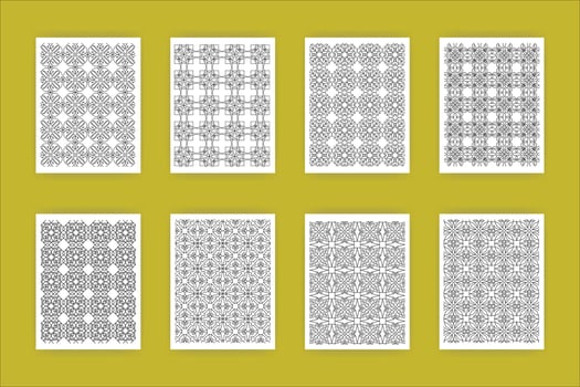 Luxury coloring pattern vector
