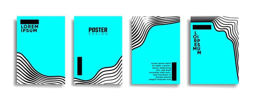 bright modern background design with trendy and vivid vibrant color. multi colored placard poster vector cover template