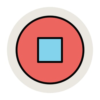 Trendy Stop Concepts vector