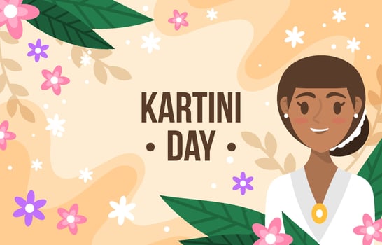 Kartini Day Festivity Background vector