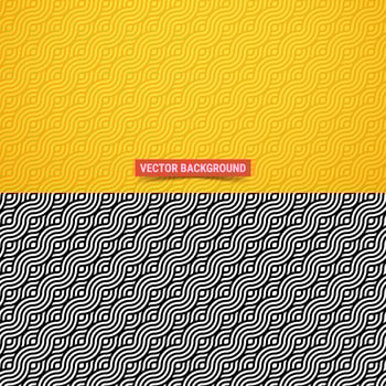 Wavy lines. Not seamless pattern. Vector illustration
