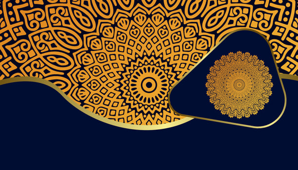 Mandala ornate background for marketing agency vector