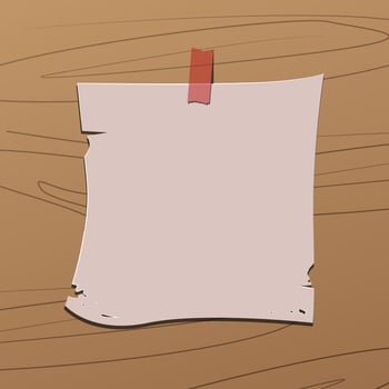 blank paper vector illustration, for notes or reminders