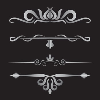 vector illustration, combineable ornament label
